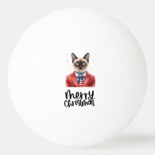 Christmas for Cat lovers Ping Pong Ball