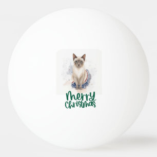 Christmas for Cat lovers Ping Pong Ball