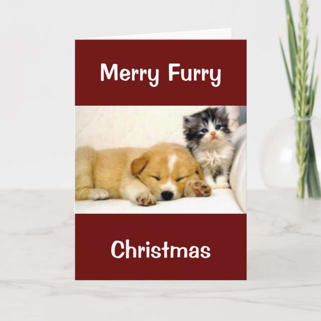 CHRISTMAS FOR DOG/CAT GROOMER/VETERINARIAN/MORE CARD (Front)