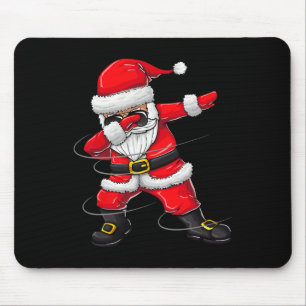 Christmas For Kids Dabbing Santa Boy Girl Xmas Gif Mouse Mat