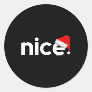 Christmas For Men Women Kids Nice Xmas Idea Classic Round Sticker