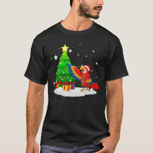 Christmas for men women kids Santa Macaw T-Shirt
