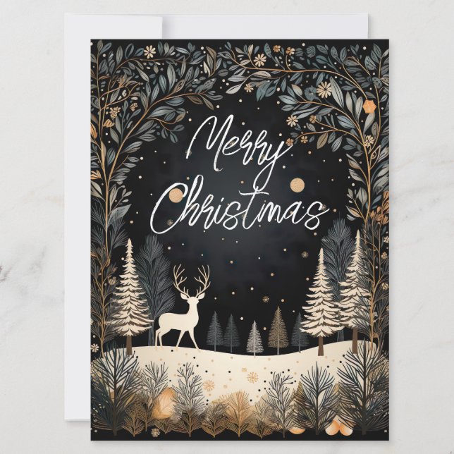 Christmas Forest Holiday Card (Front)