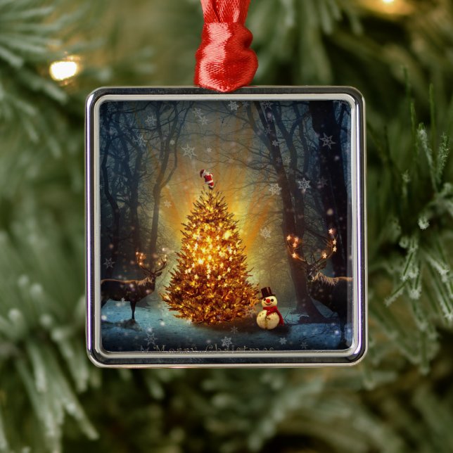 Christmas Forest                                 . Metal Tree Decoration (Tree)