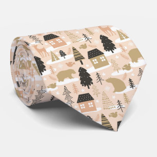 Christmas Forest Neck Tie