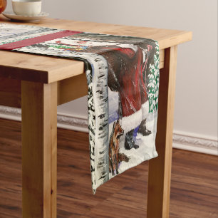 Christmas Forest Visitor Tablerunner Short Table Runner