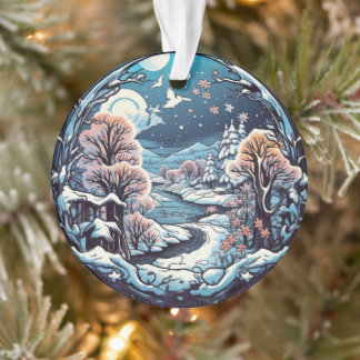 Christmas Forest Wonderland hanging ornament