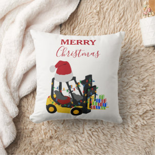 Christmas Forklift Truck  Cushion