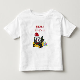Christmas Forklift Truck  Toddler T-Shirt