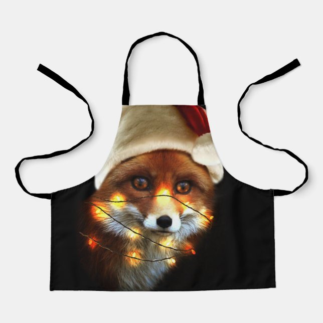 Christmas fox apron (Front)