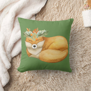 Christmas Fox Cushion