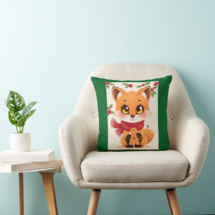 Christmas Fox decor Cushion