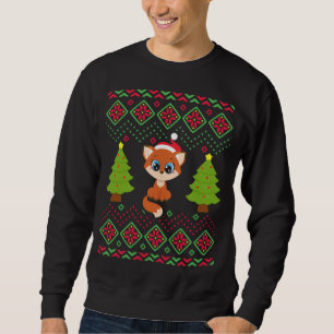 Christmas Fox Funny Classic Ugly Sweater Love Foxe