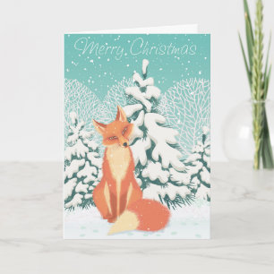 Christmas Fox Holiday Card