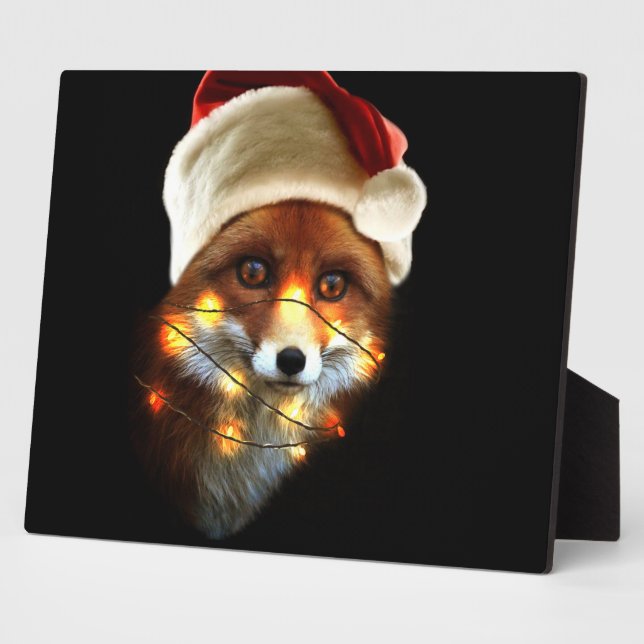 Christmas fox plaque (Side)