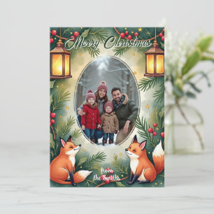 Christmas Foxglove & Fir greeting card