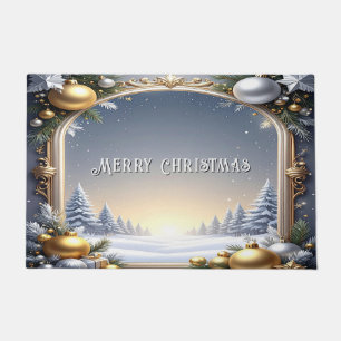 Christmas Frame Holiday Doormat