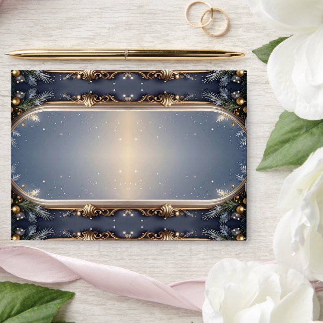 Christmas Frame Holiday Envelope (Wedding)