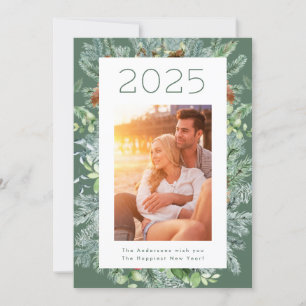 Christmas Frame Holiday New Year Photo Card