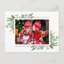 Christmas Frame Photo Holiday Postcard