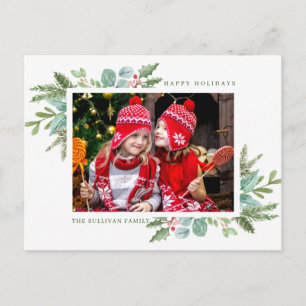 Christmas Frame Photo Holiday Postcard