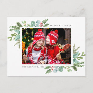 Christmas Frame Photo Holiday Postcard