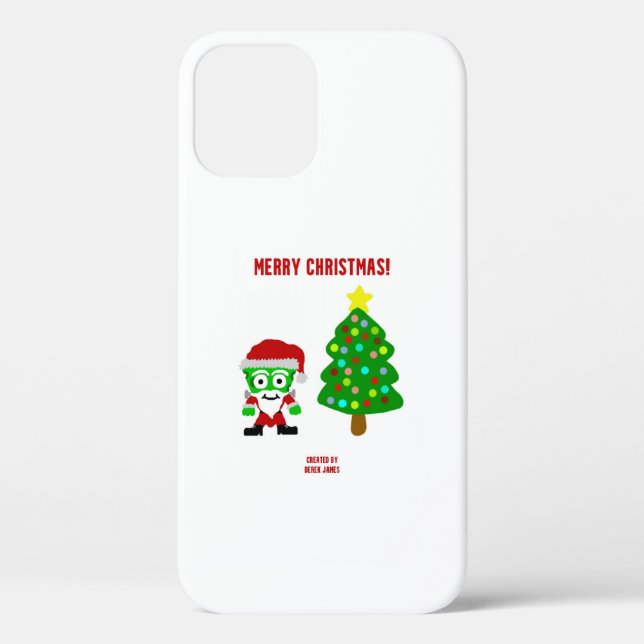 Christmas FrankenCheese Apple iPhone 12 Pro Case (Back)