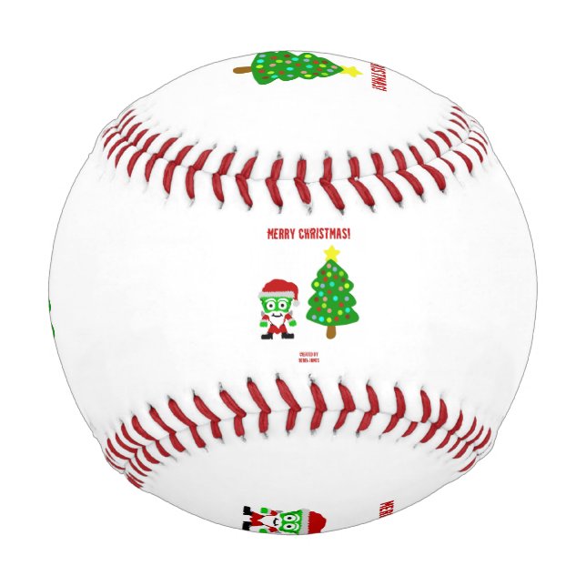 Christmas FrankenCheese Baseball (Front)