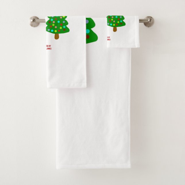 Christmas FrankenCheese Bathroom Towel Set (Insitu)