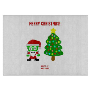 Christmas FrankenCheese Cutting Board