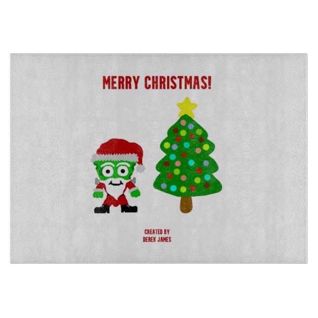 Christmas FrankenCheese Cutting Board  (Front)