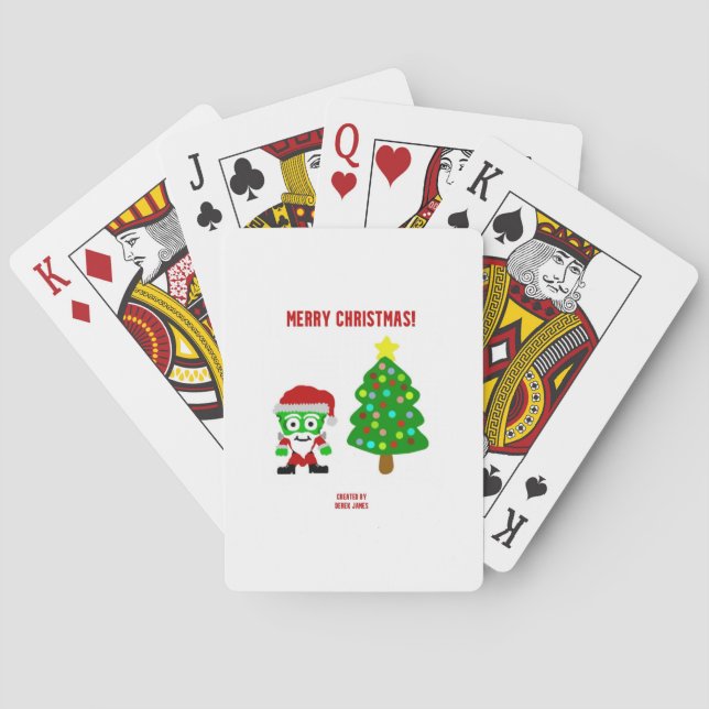 Christmas FrankenCheese Playing Cards (Back)