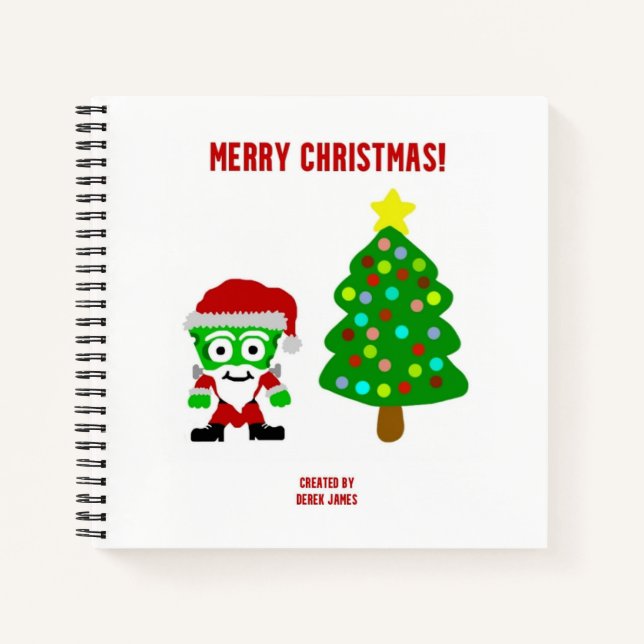 Christmas FrankenCheese Spiral Notebook (Front)