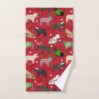 Christmas French Bulldog Bath Towel Set