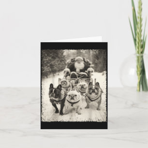 Christmas French Bulldog Card