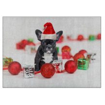 Christmas French Bulldog cutting boards