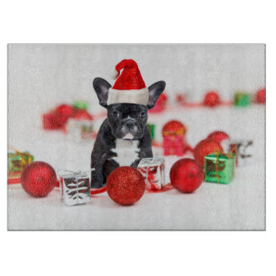 Christmas French Bulldog cutting boards