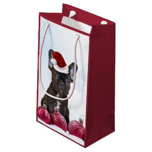 Christmas French Bulldog Gift Bag