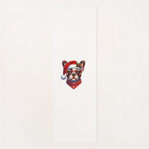 Christmas French Bulldog Santa Hat Frenchie Ugly C Yoga Mat
