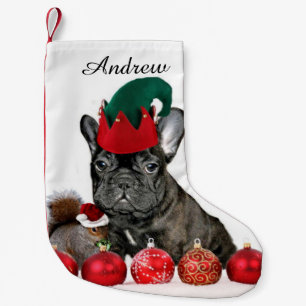Christmas French Bulldog Small Christmas Stocking