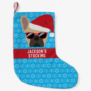 Christmas French Bulldog Small Christmas Stocking