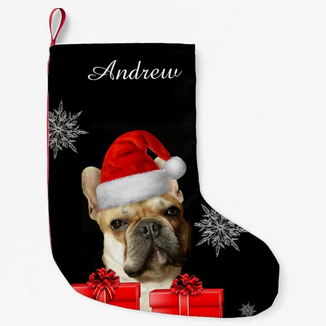 Christmas French Bulldog stocking (Front)