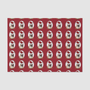 Christmas French Bulldog tissue paper