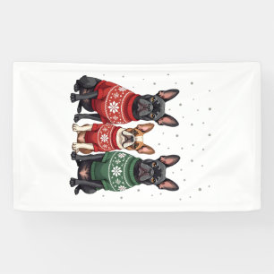 Christmas French Bulldogs Xmas Frenchie Dog 2 Banner