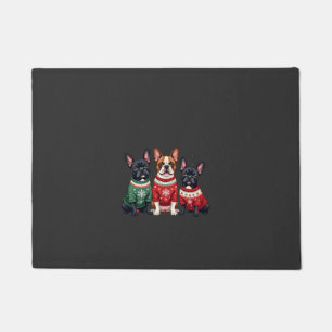 Christmas French Bulldogs Xmas Frenchie Dog 4 Doormat