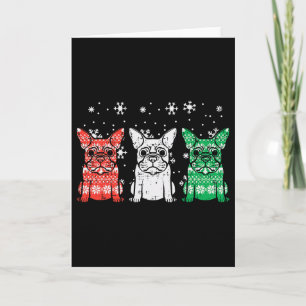 Christmas French Bulldogs Xmas Frenchie Dog Men Wo Card