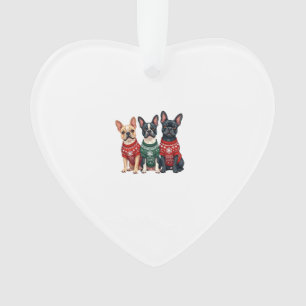 Christmas French Bulldogs Xmas Frenchie Dog Men Wo Ornament