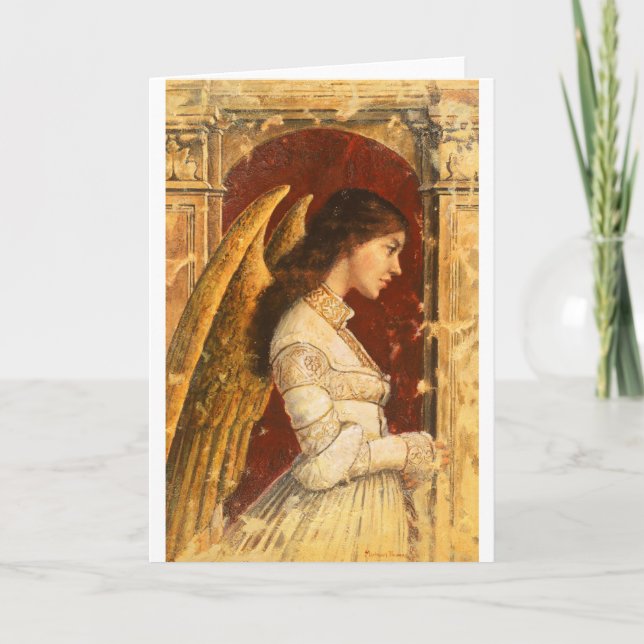 Christmas Fresco Angel Holiday Card (Front)