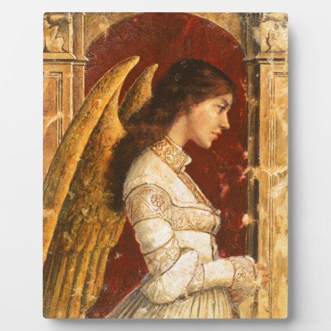 Christmas Fresco Angel Plaque (Front)