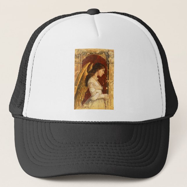 Christmas Fresco Angel Trucker Hat (Front)